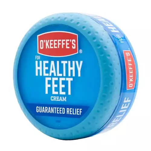 O’Keeffe’s for Healthy Feet Foot Cream, Guaranteed Relief for Extremely Dry, Cracked Feet, Instantly Boosts Moisture Levels, 3.2 Ounce Jar, (Pack of 1)