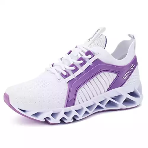 UMYOGO Women’s Athletic Running Shoes Air Cushion Mesh Sneakers Lightweight Tennis Sports Breathable Walking Easy Shoes Outdoor