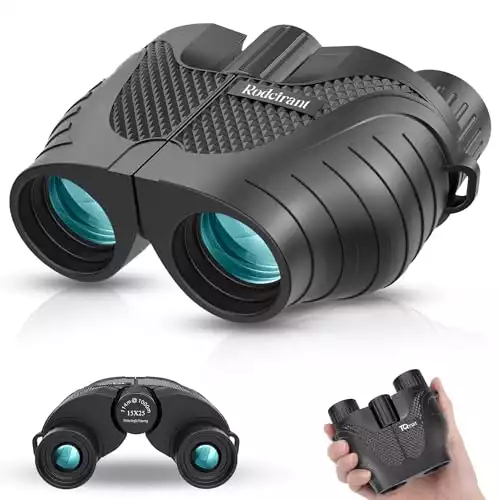 Binoculars 15 25 for Adults,Waterproof Binoculars with Low Light Night Vision, Durable & Clear Binoculars for Sightseeing,Concerts and Bird Watching