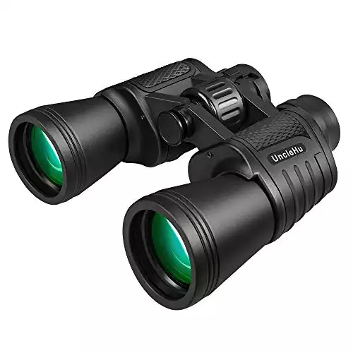 UncleHu 20 50 High Power Binoculars for Adults with Low Light Night Vision, Compact Waterproof Binoculars for Bird Watching Hunting Travel Football Games Stargazing with Carrying Case and Strap