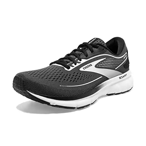 Brooks Women’s Trace 2 Neutral Running Shoe – Ebony/Black/White – 8.5 Medium