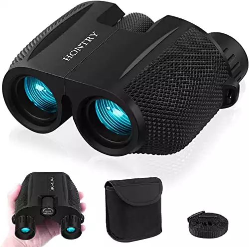 Hontry Binoculars for Adults and Kids, 10 25 Compact Binoculars for Bird Watching, Theater and Concerts, Hunting and Sport Games