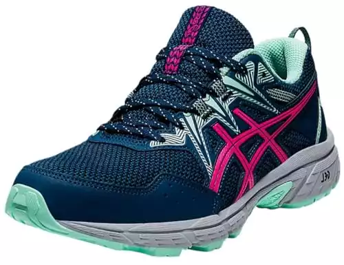 ASICS Women’s Gel-Venture 8 Running Shoes, 8.5 W, MAKO Blue/Pink GLO