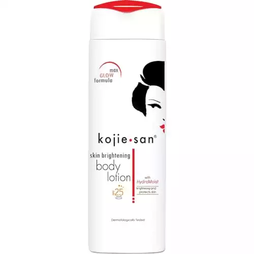 Kojie San Kojic Acid Lotion Nourishing & Skin Brightening Body Lotion with Rosehip, Shea Butter & Vitamin E for Flawless Even Skin Tone 150ml