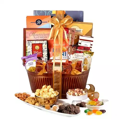 Broadway Basketeers Chocolate Gift Basket Snack Gifts for Women, Men, Families, College, Appreciation, Thank You, Birthday, Corporate, Get Well Soon, Fathers Day, Sympathy Care Package