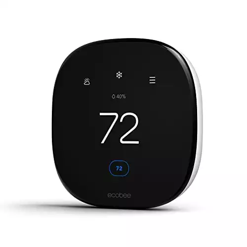 ecobee New Smart Thermostat Enhanced Programmable Wifi Thermostat Works with Siri, Alexa, Google Assistant Energy Star Certified Smart Home