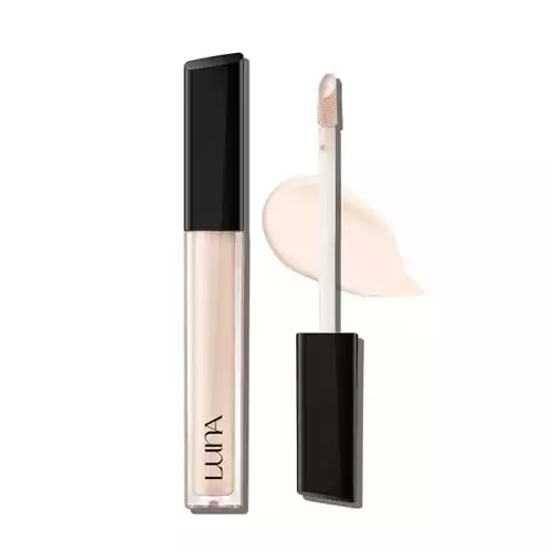 LUNA Long-Lasting Tip Concealer Cover-Fit (#0.5 Proclein) Full Coverage, for Under Eye Dark Circles, Fine Lines, Redness & Discoloration, Korean Makeup 0.26 Fl Oz