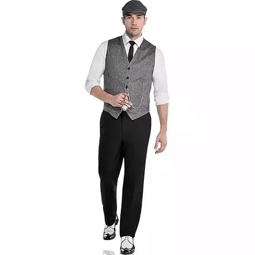 Party City Men Men's Roaring 20's Dapper Costume (1 Set) - Perfect for Theme Parties & More