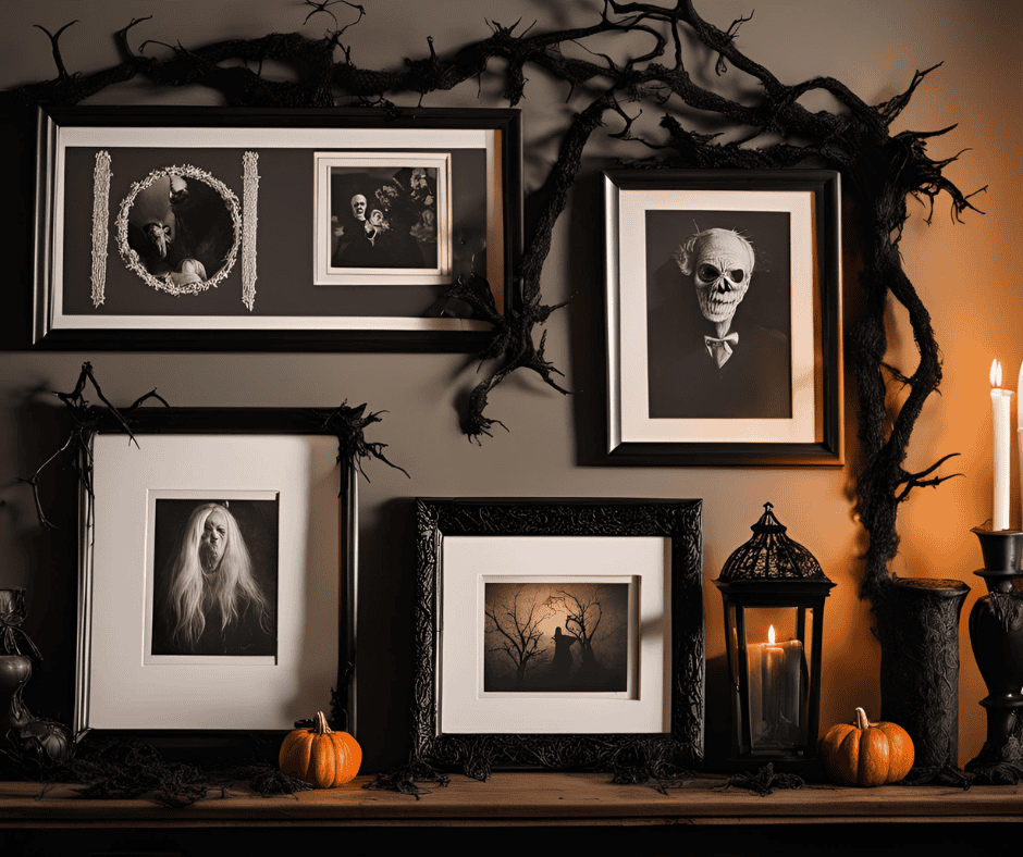 Haunted Picture Frames DIY Halloween Decorations