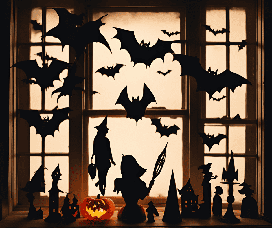 DIY Spooky Silhouettes for Windows DIY Halloween Decorations