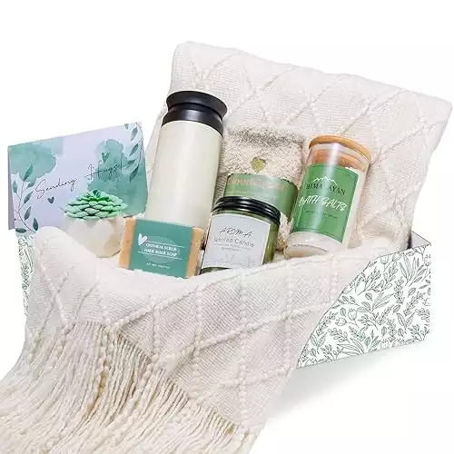 Get Well Gifts for Women, Self Care Gifts for Women, Get Well Soon Gift Baskets Sending Hug, Sick Care Package Sympathy Gift Baskets, Inspirational Gift Box for Her Recovery After Surgery