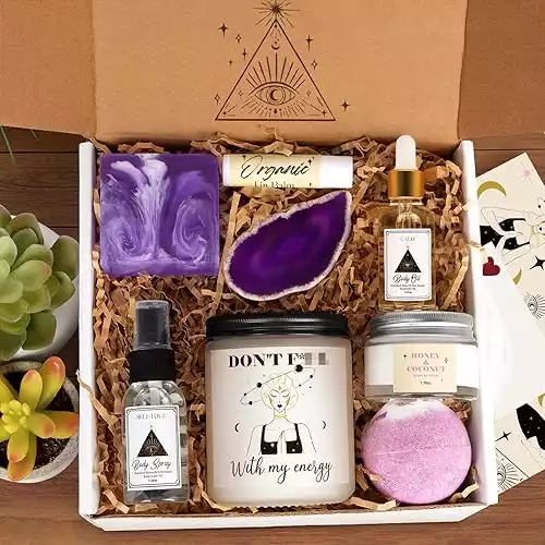 Care Package for Women, Self Care Gifts for Women Basket, Gifts for Women Birthday Unique, Stress Relief for Mom/Wife/Friends, Witchy Gifts, Divorce Breakup Gifts, Spa Gift Mother Day, Birthday Gifts