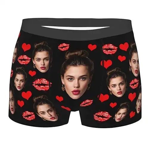 Personalized Boxers Custom Boxers Briefs For Men With Face For Boyfriend Husband Father Valentine's Day Funny Gifts