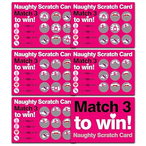 Naughty Scratch Off Game Card with Envelope - Naughty Scratch Cards for Adults - Anniversary, Birthday Gifts for Girlfriend - Rude Gift for Her (5 Pack)-01